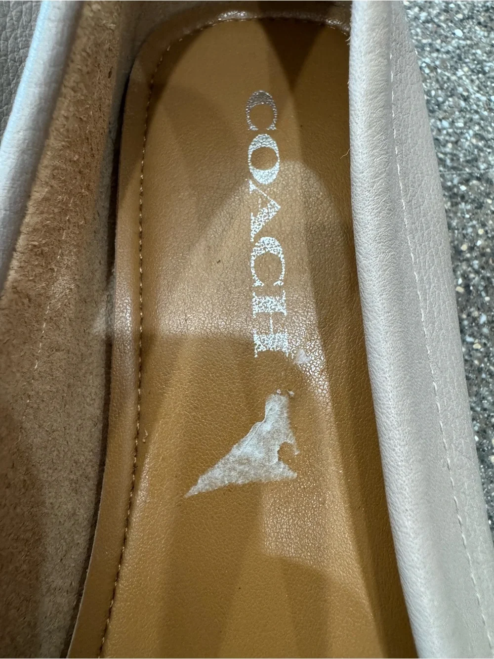 Coach nude loafers